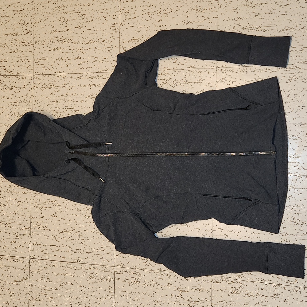 Lululemon Athletica Gray Full Zip Hoodie Sweater